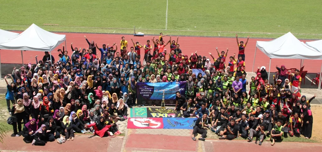 Students during sports day